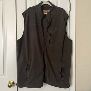 Gray zip up sweater vest